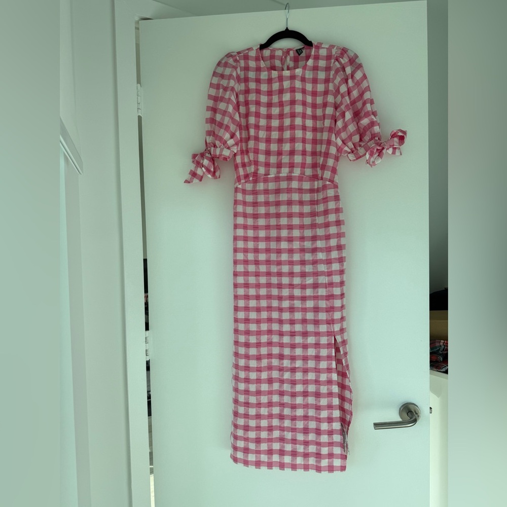 Nobody’s Child Esme Pink and White Gingham Dress